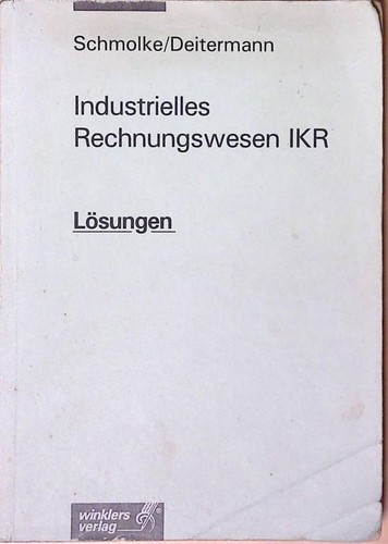 Industrielles rechnungswesen - industrielles,